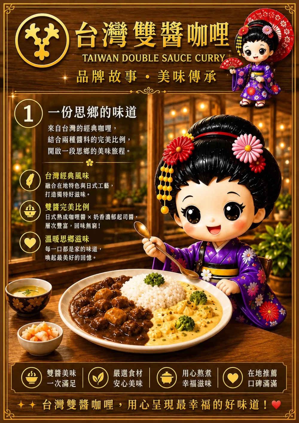 台灣雙醬咖哩 加盟優勢