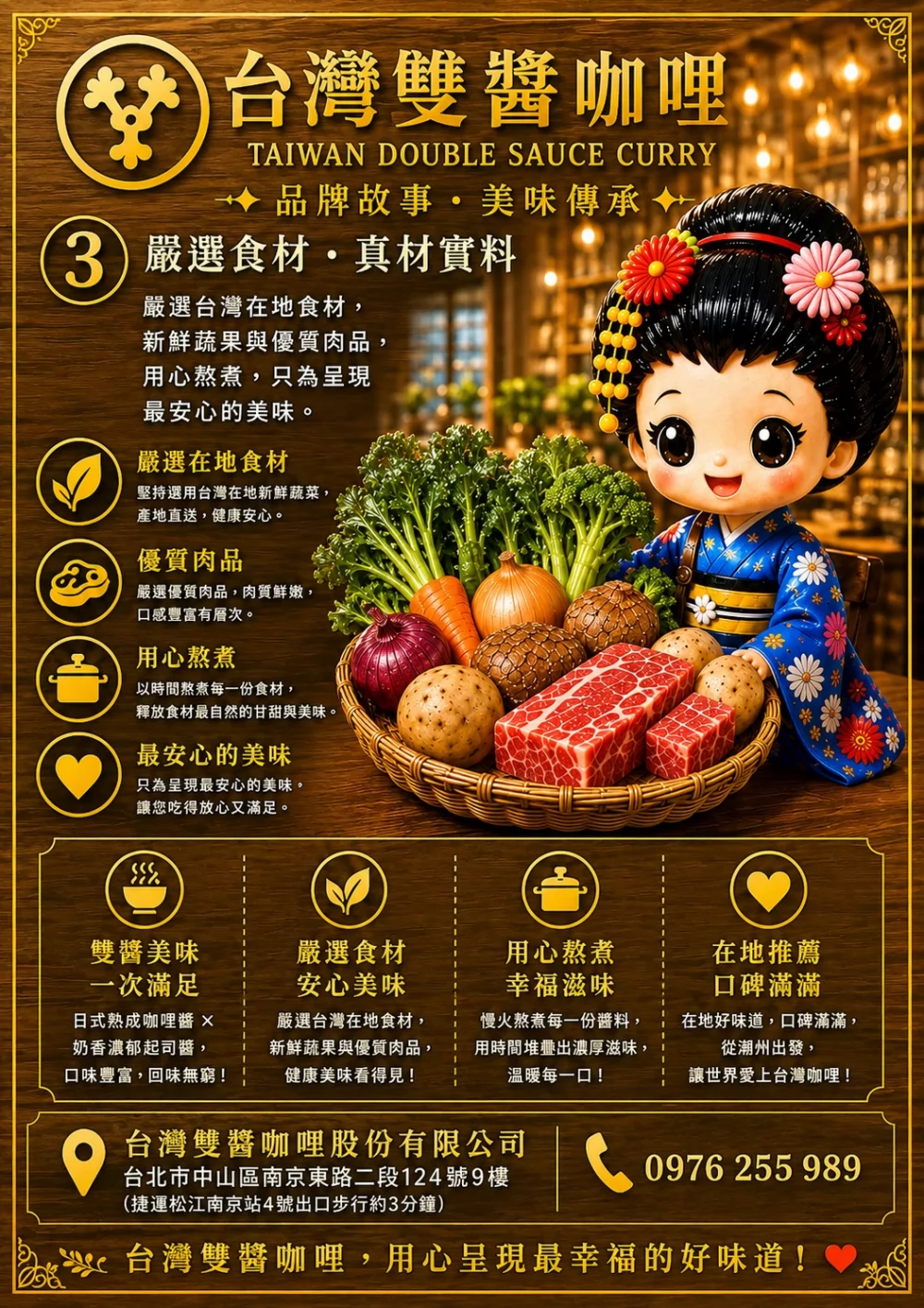 台灣雙醬咖哩 加盟優勢