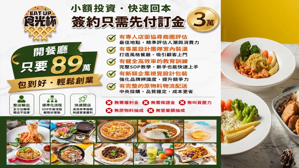 食光杯 複合式連鎖餐飲 加盟優勢
