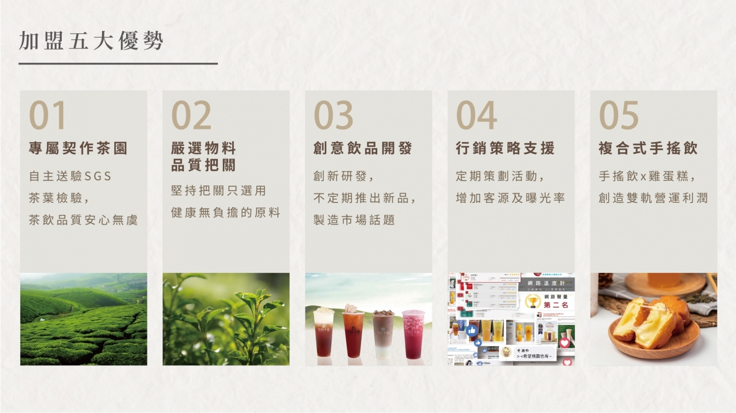 花好月圓茶飲專賣 加盟優勢