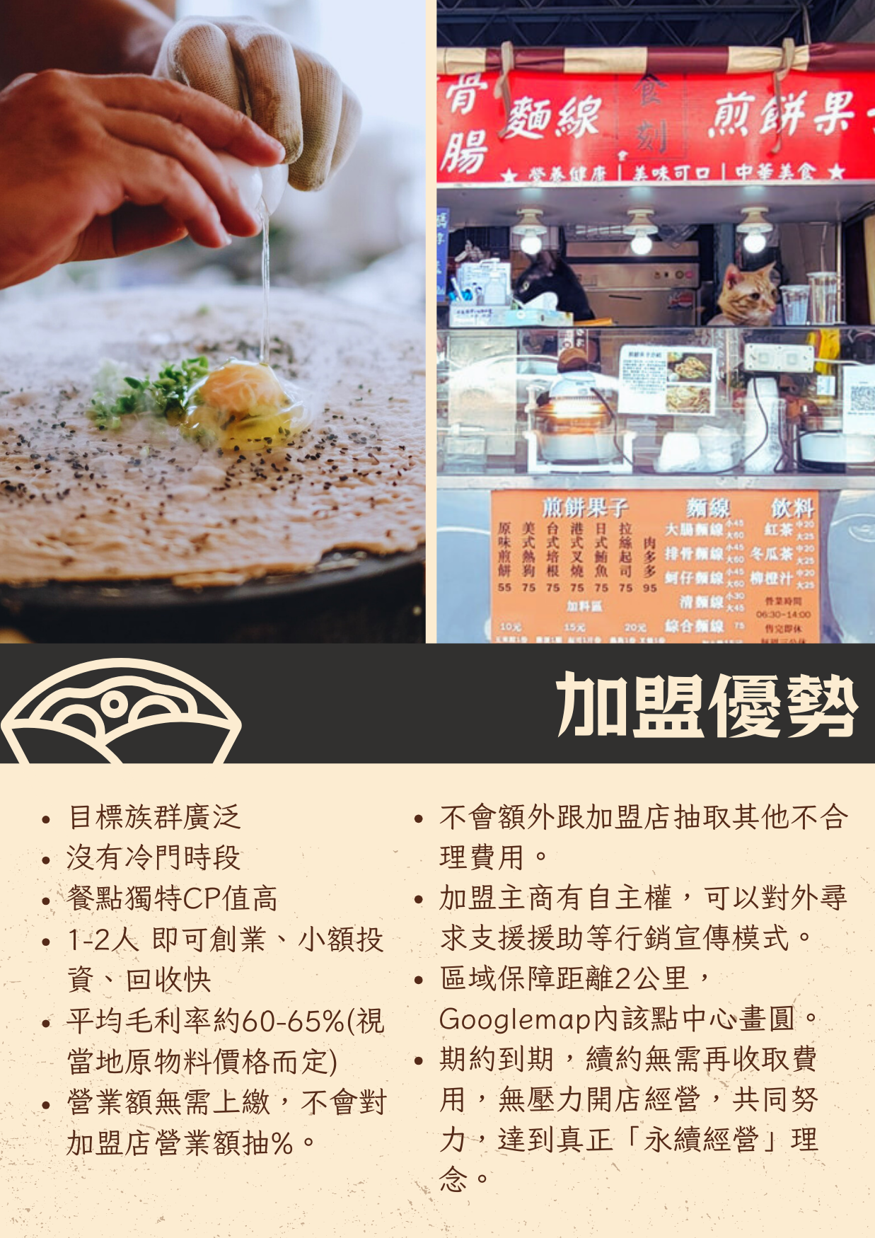 食刻煎餅果子 加盟優勢