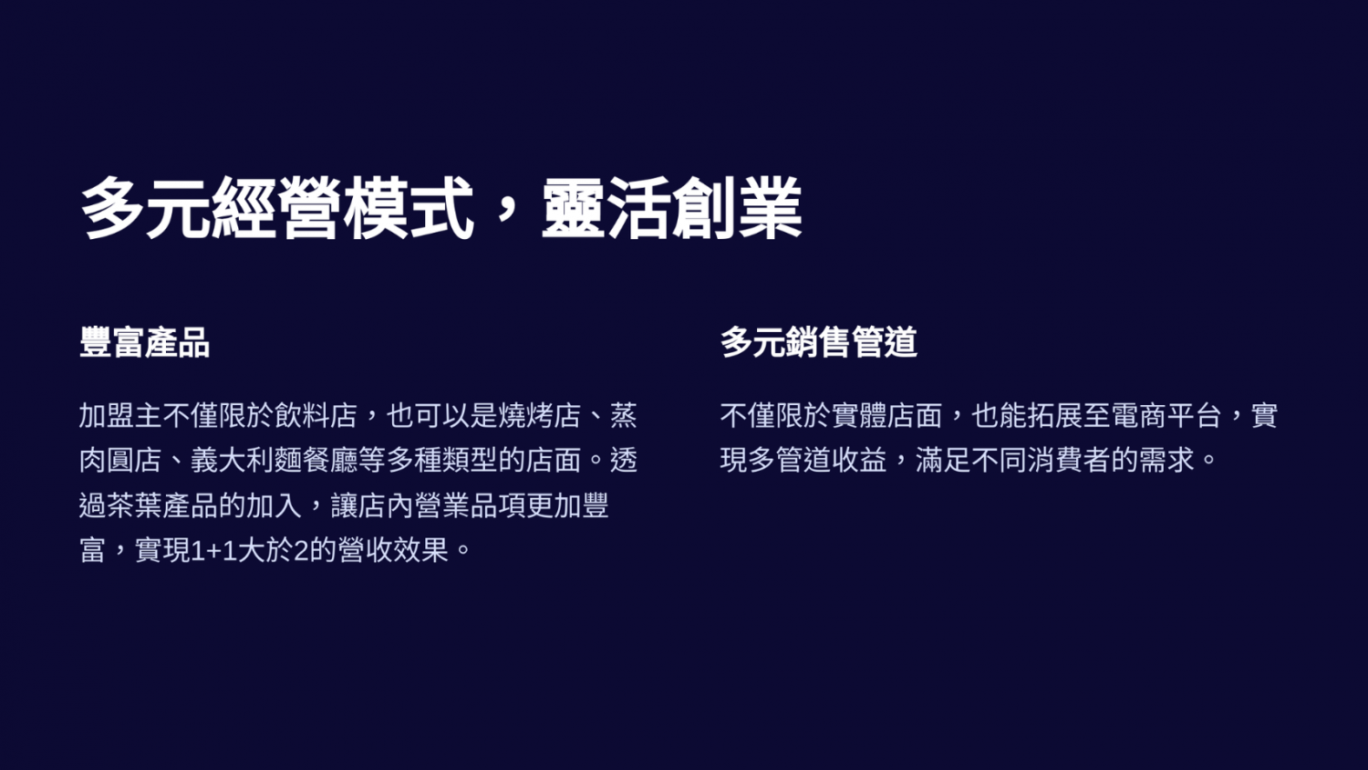 美而佳茶行 加盟優勢