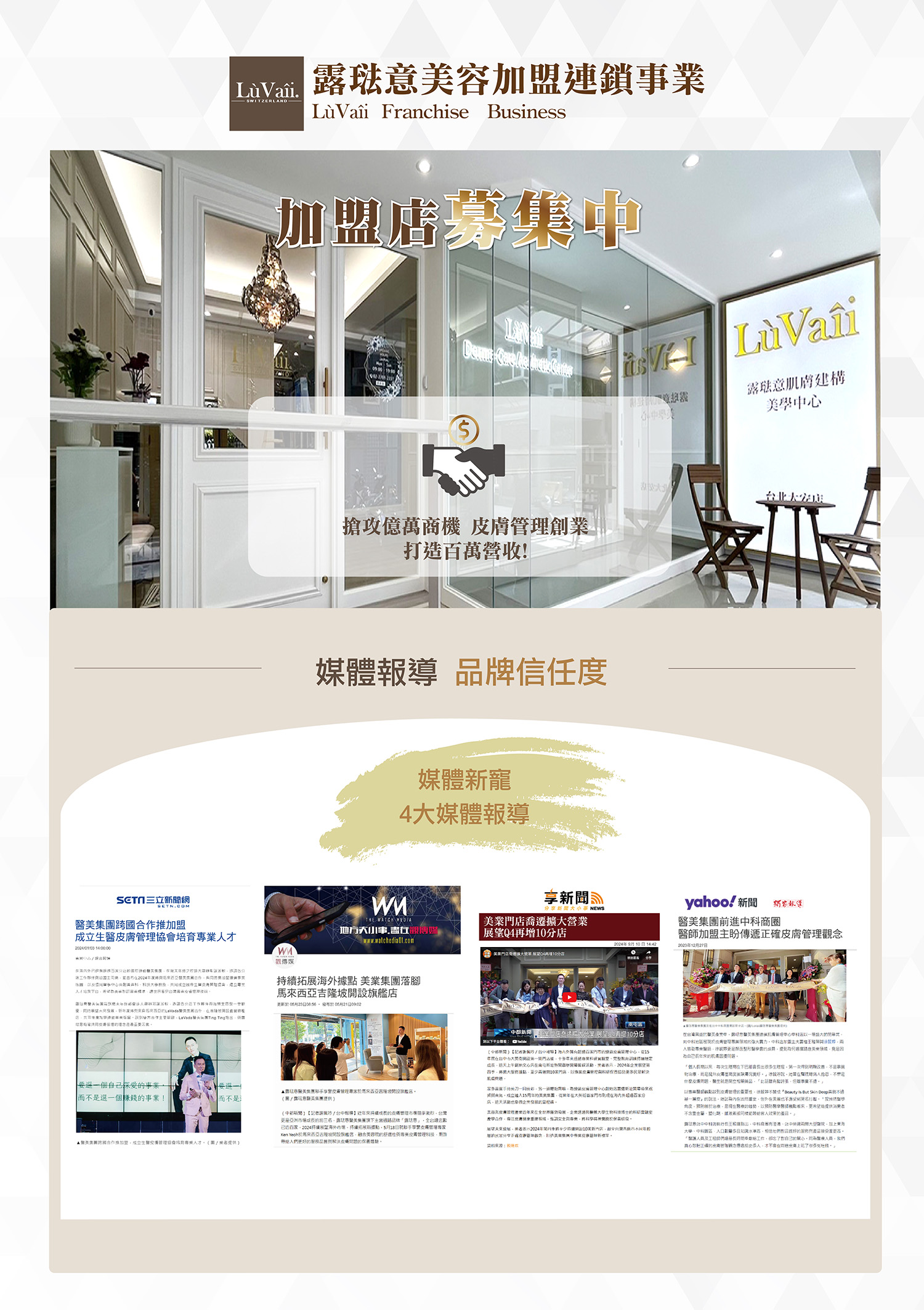 露琺意醫美集團 加盟優勢