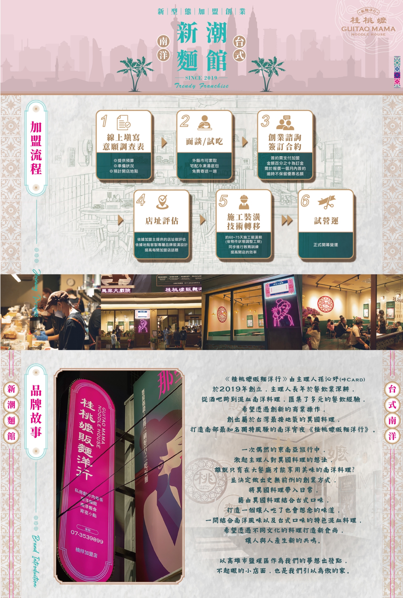 桂桃嬤販麵洋行 加盟優勢