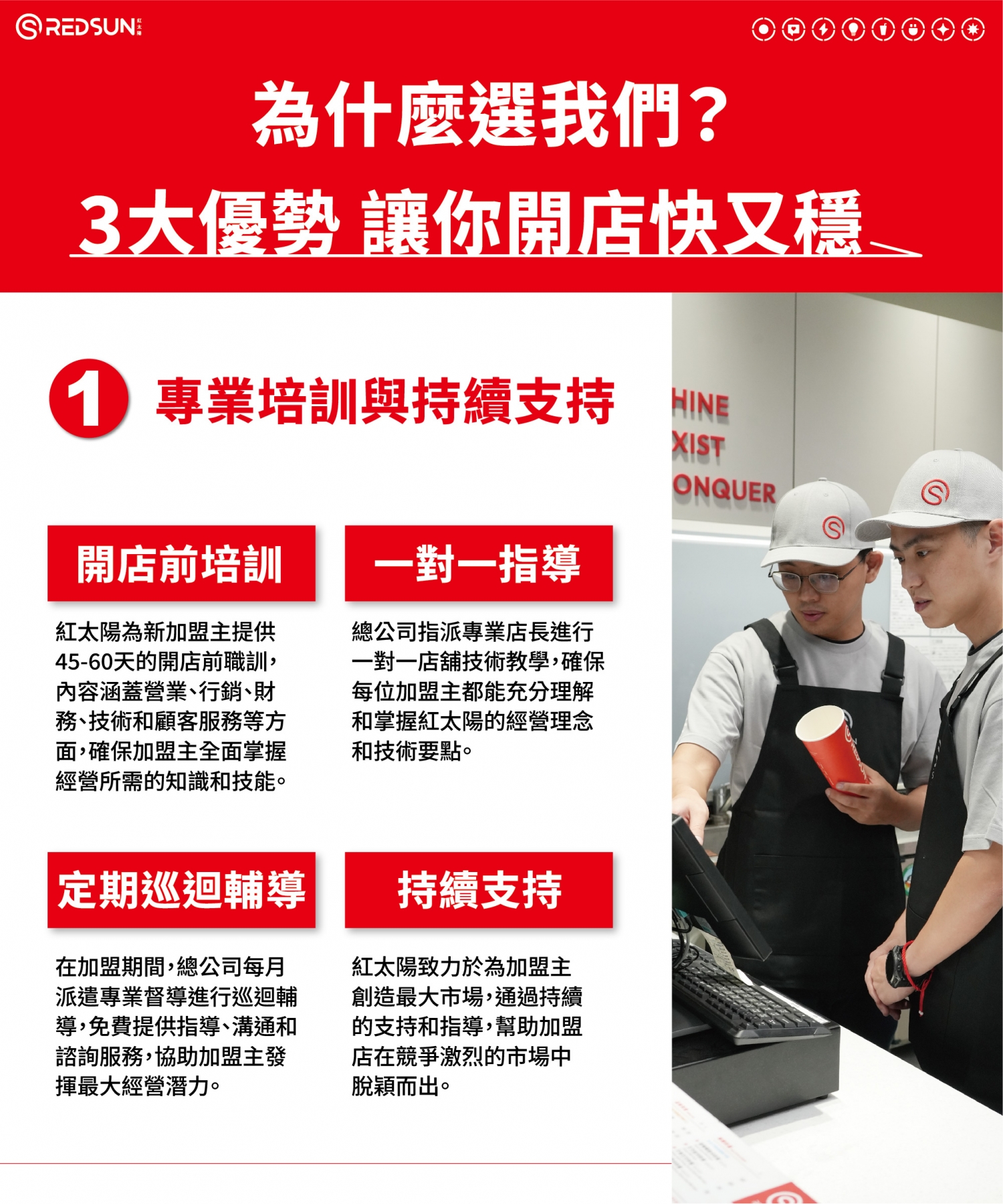 紅太陽國際茶飲連鎖 加盟優勢