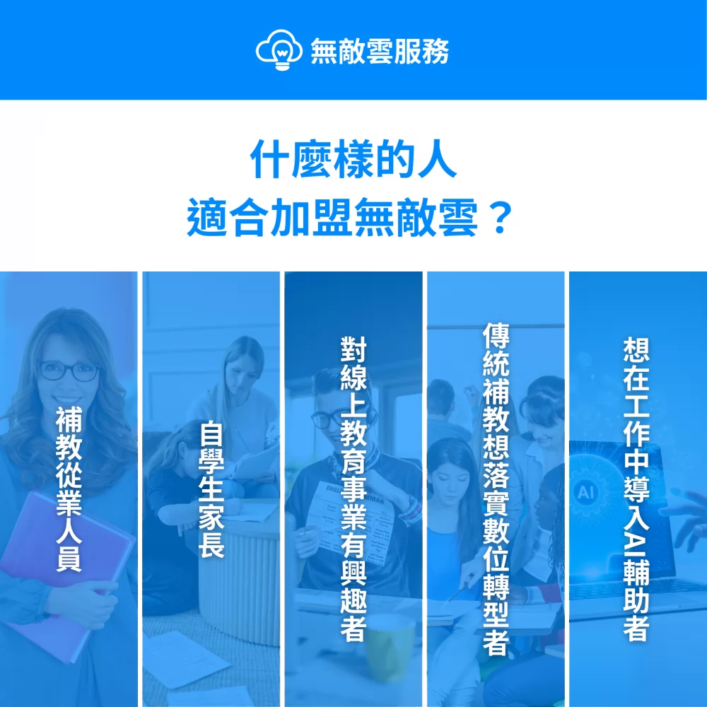 無敵雲服務 補習班數位轉型 加盟優勢