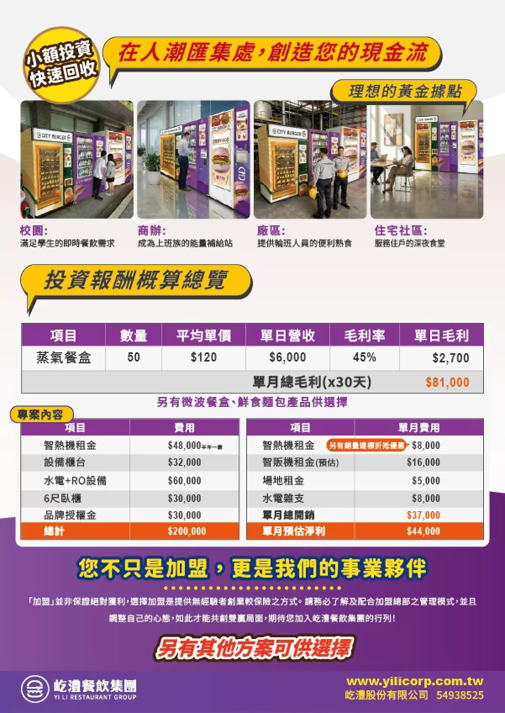 蒸好饌 蒸煮餐盒 加盟優勢