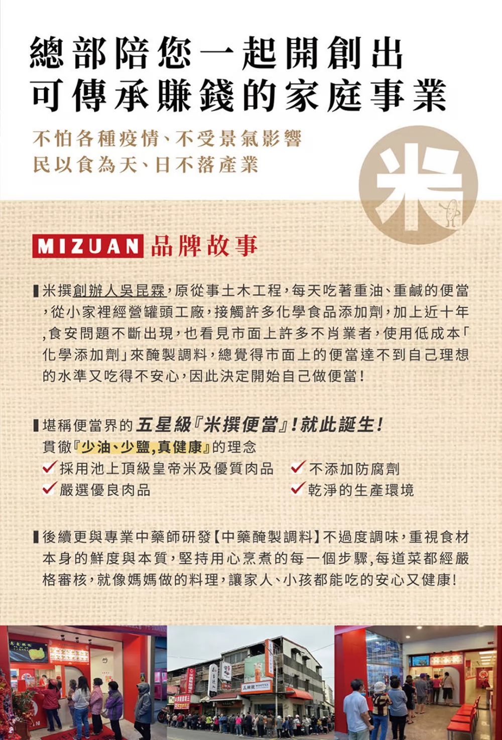 米撰雞腿壩王 加盟優勢