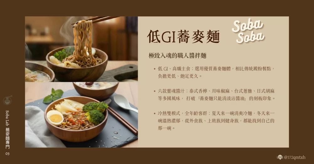 Soba Lab 蕎麥麵專門 加盟優勢