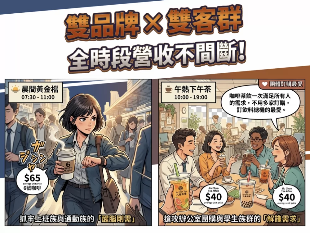 九春茶事 x SiXTH Coffee 加盟優勢